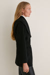 Noir Gracie Wrap Coat