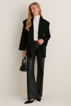 Noir Gracie Wrap Coat