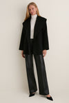 Noir Gracie Wrap Coat