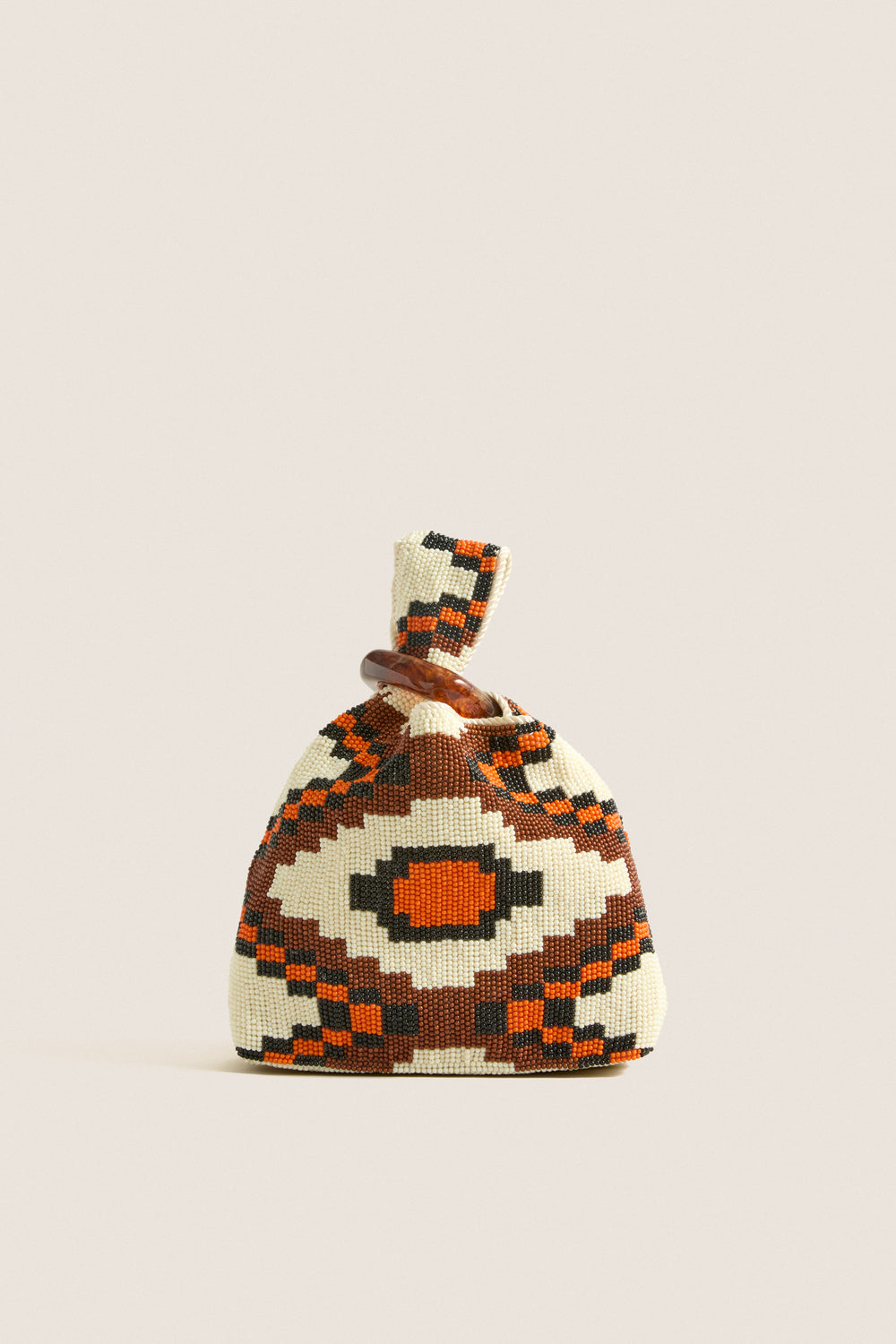 Orange Multi Beaded Veronica Beard Swing Bag
