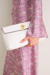 Off White Anchor Clutch