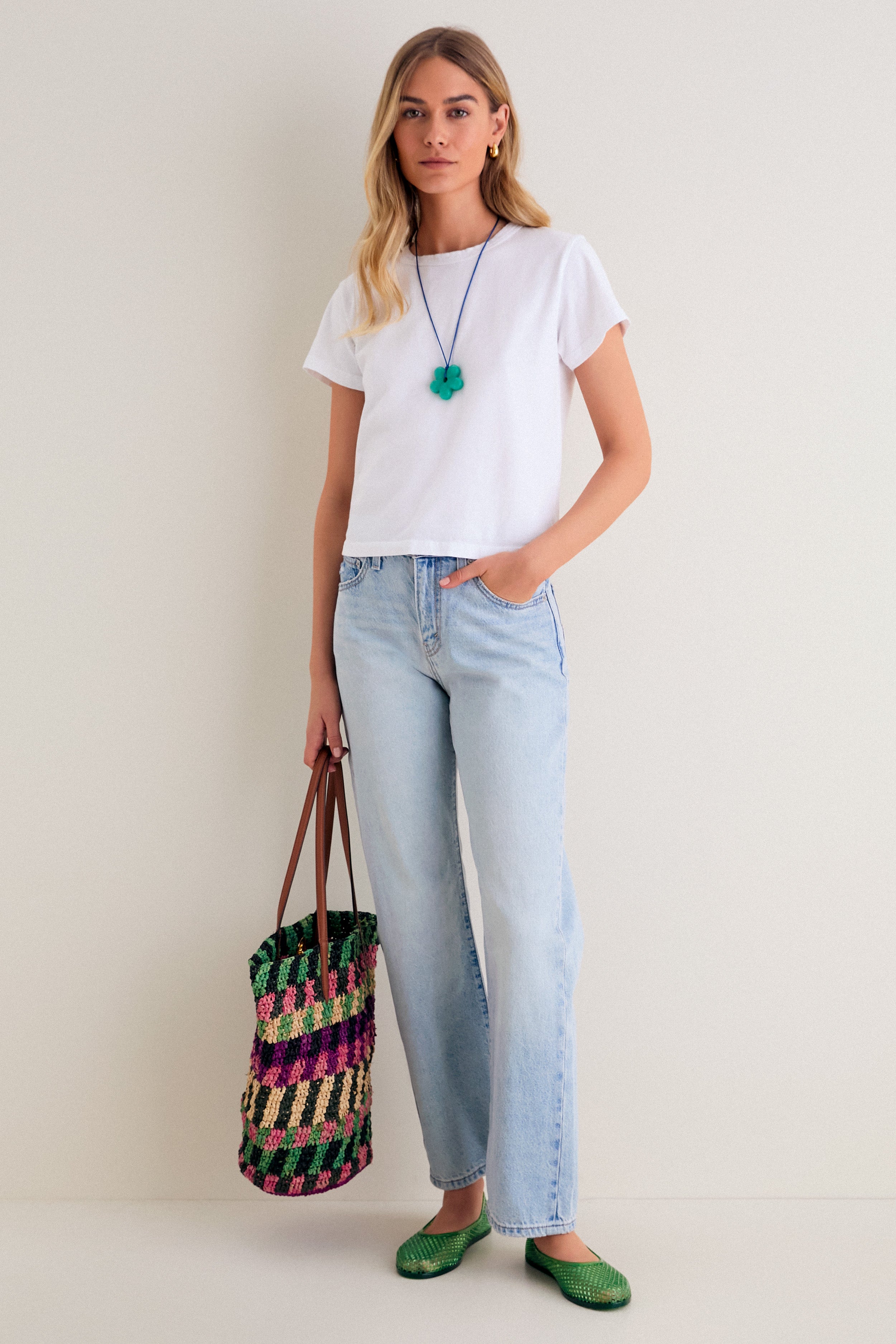 Berry Multi Striped Raffia Veronica Beard Tote | Veronica Beard
