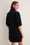 Navy Corduroy Luz Mini Dress