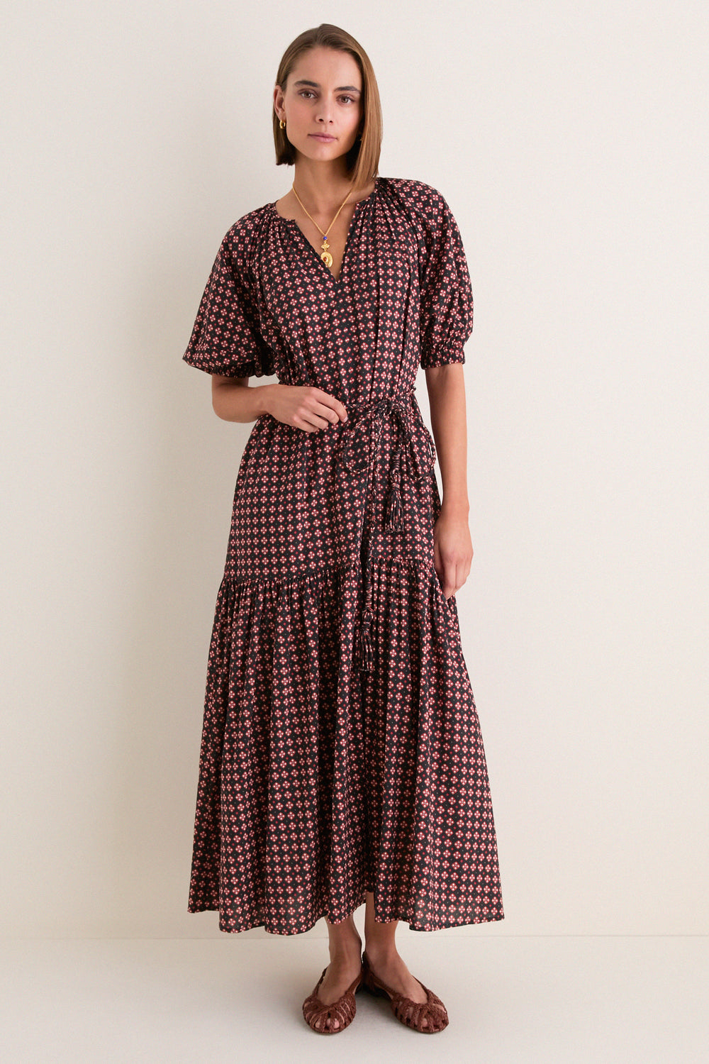 Foulard Red Otille Maxi Dress