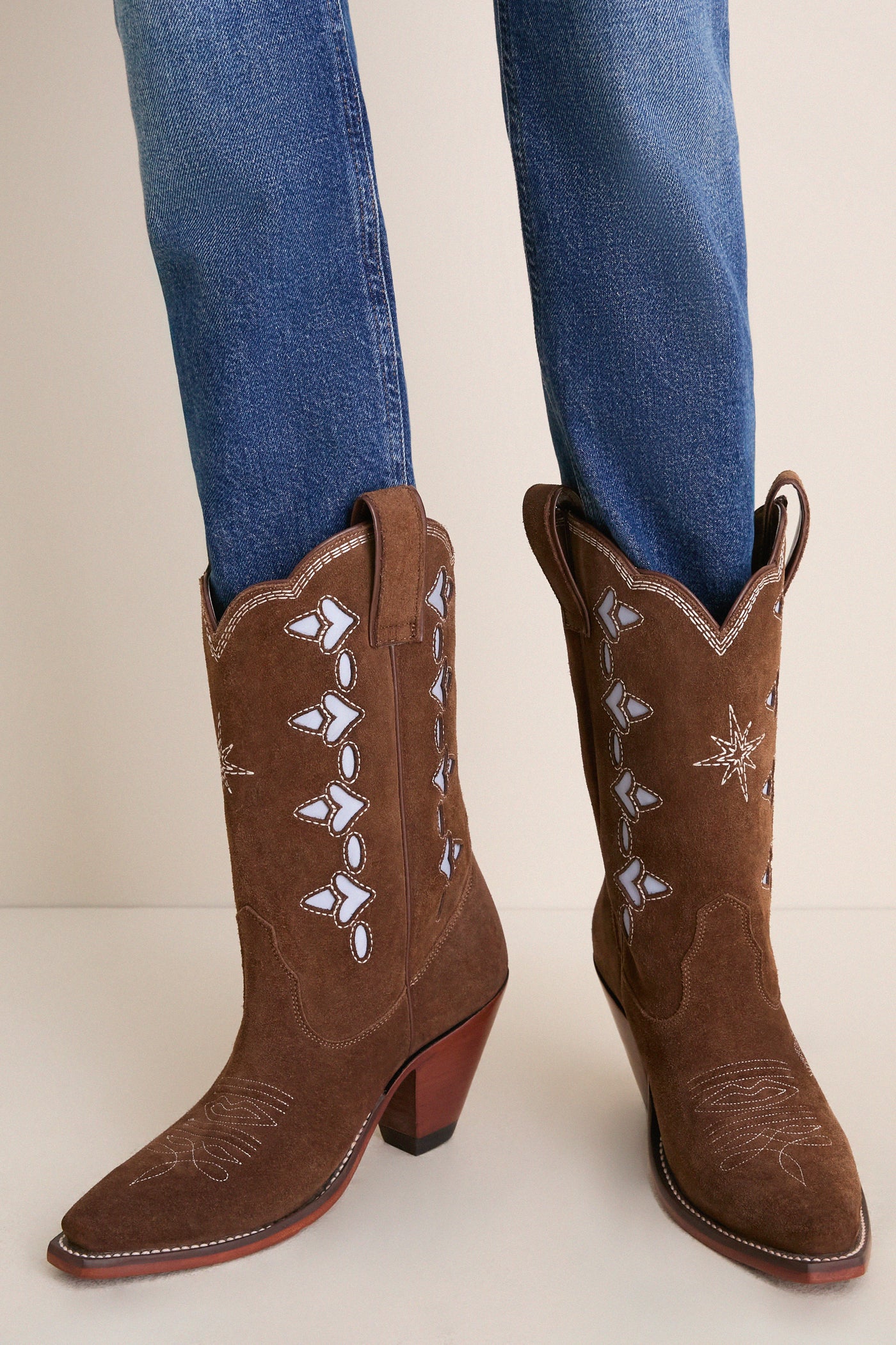 Brown Suede Jazzy Boots