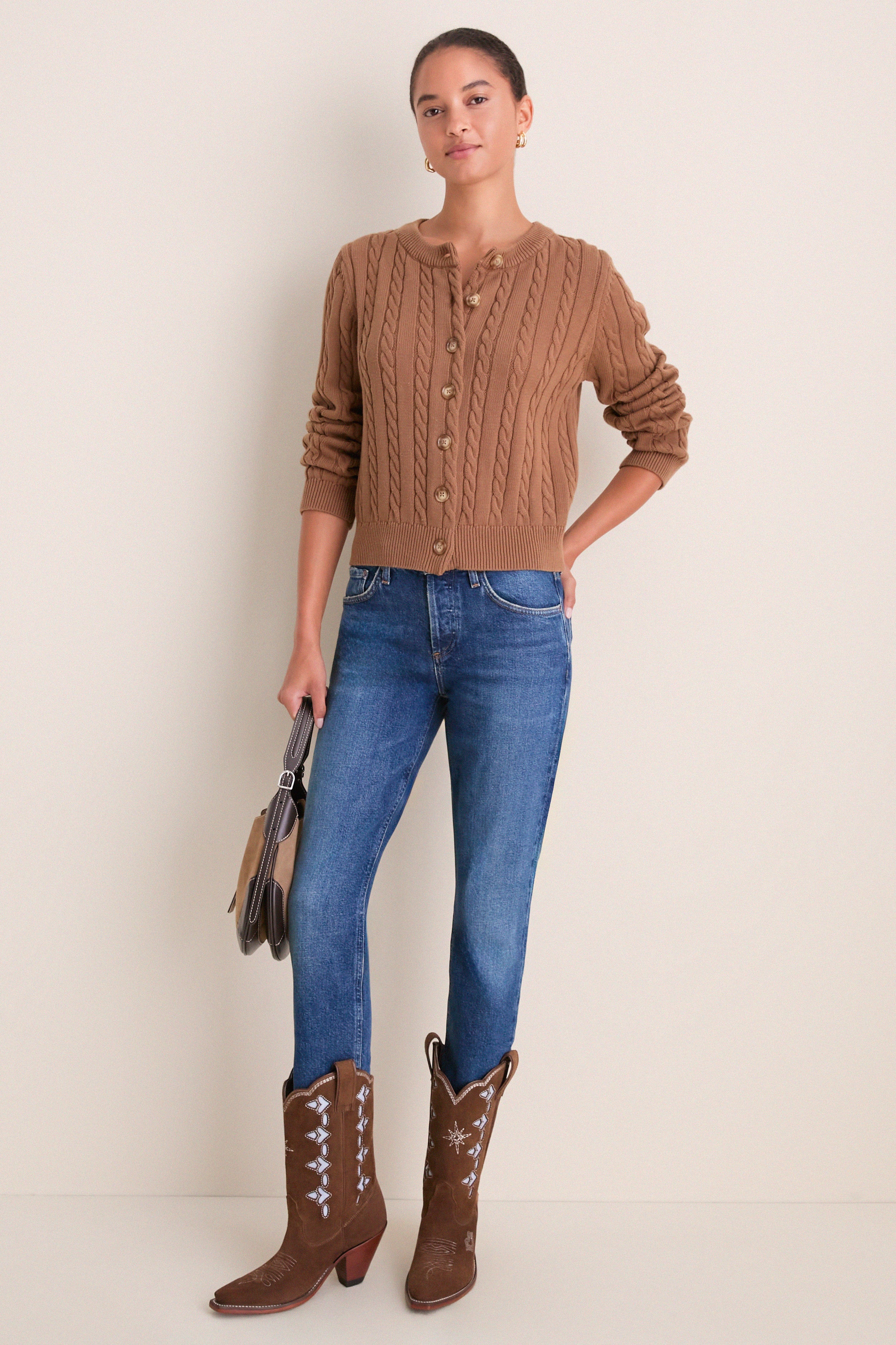 Brown Suede Jazzy Boots