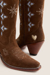 Brown Suede Jazzy Boots