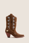 Brown Suede Jazzy Boots