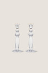Gold Rim Sancia Extra Tall Taper Candleholders