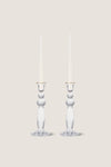 Gold Rim Sancia Extra Tall Taper Candleholders