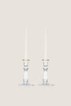 Gold Rim Sancia Tall Taper Candleholders