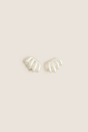 High Polish Silver Monroe Earrings