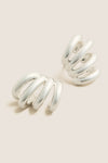 High Polish Silver Monroe Earrings