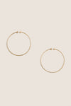 High Polish Gold Large Icon Hoops