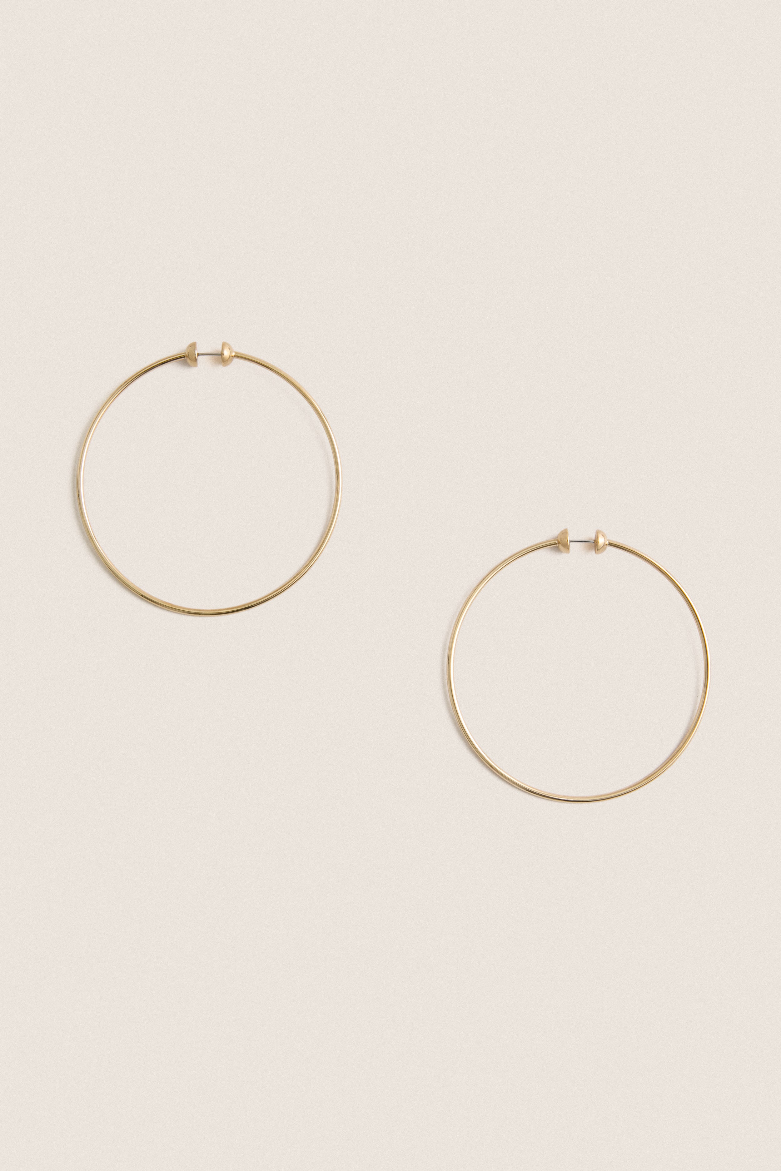 High Polish Gold Large Icon Hoops