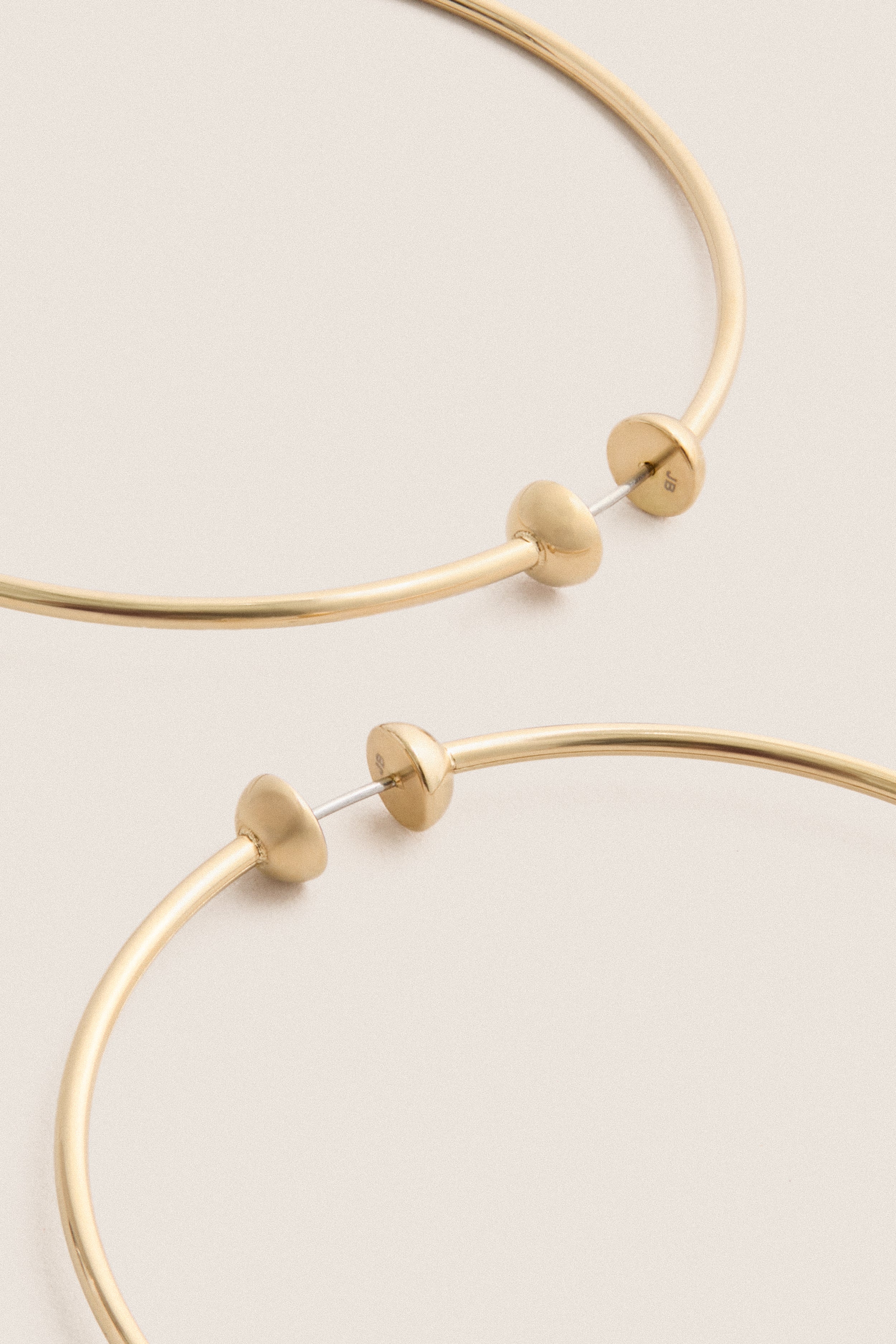 High Polish Gold Large Icon Hoops