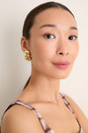 High Polish Gold Non-Stop Earrings