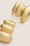 High Polish Gold Non-Stop Earrings