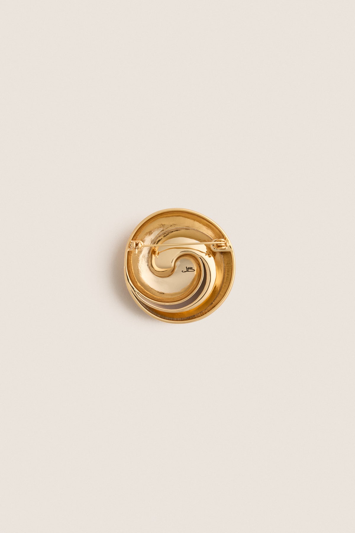 High Polish Gold Renzo Brooch