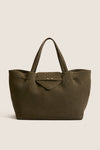 Olive Suede Large Blaine Tote