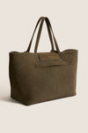 Olive Suede Large Blaine Tote