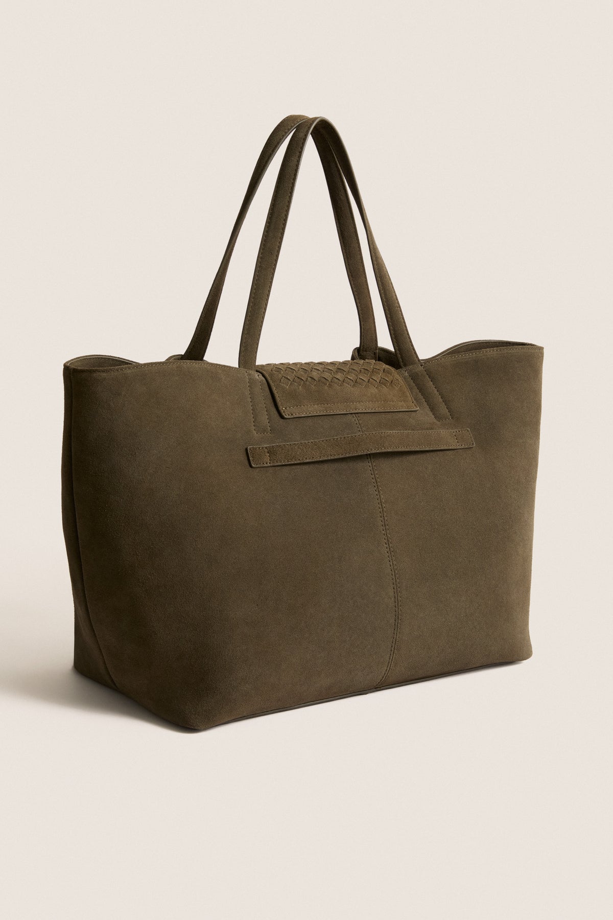 Olive Suede Large Blaine Tote