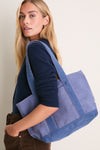 Small Cornflower Heritage Canvas Tote