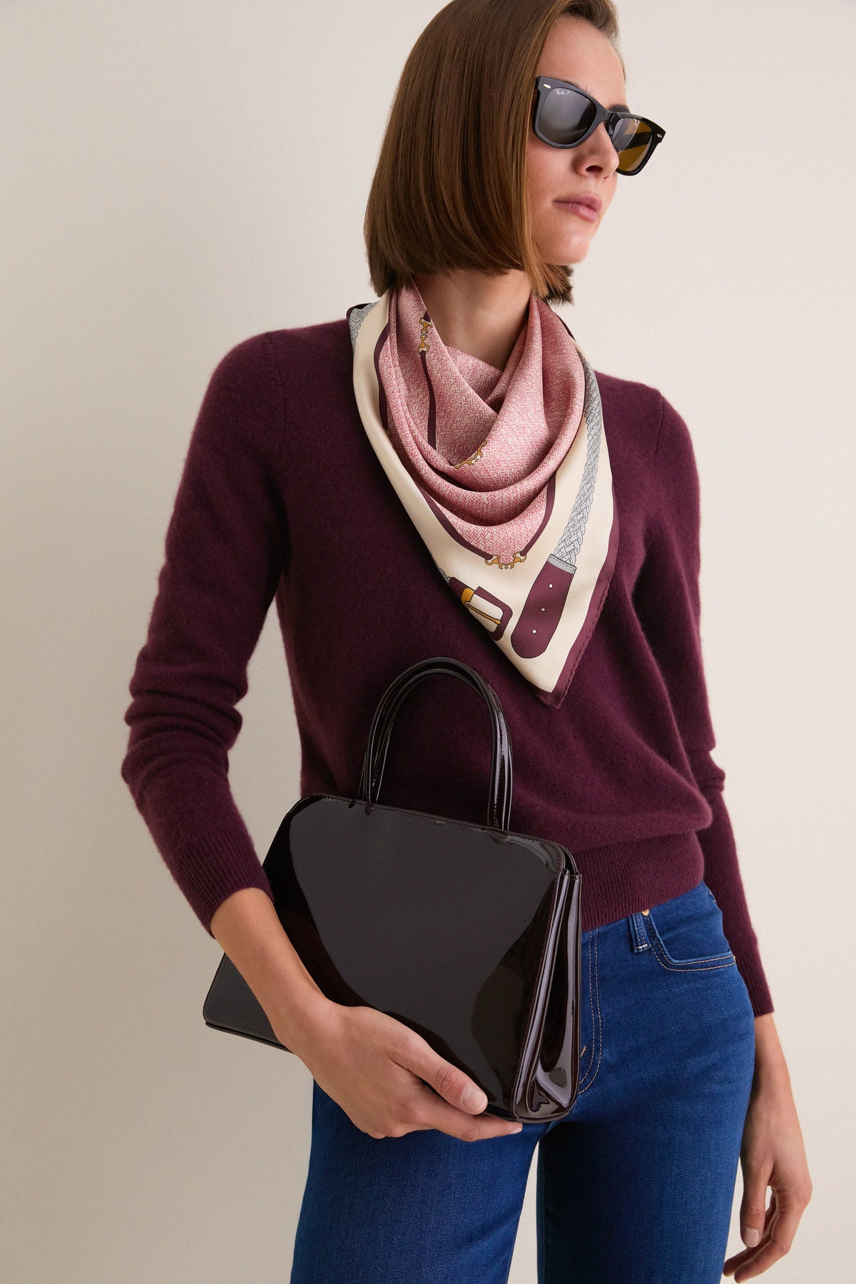 Oxblood Patent Leather Lady Bag