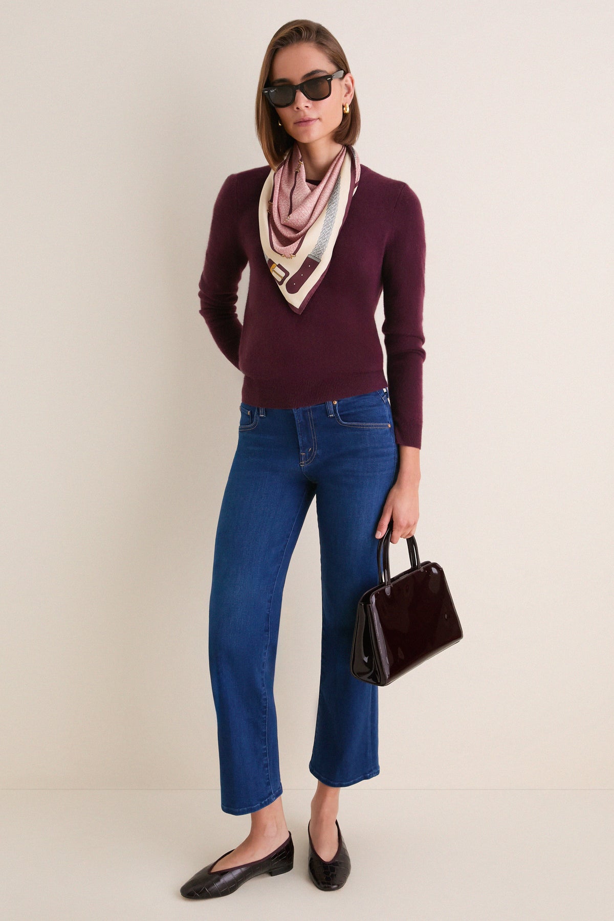 Oxblood Patent Leather Lady Bag