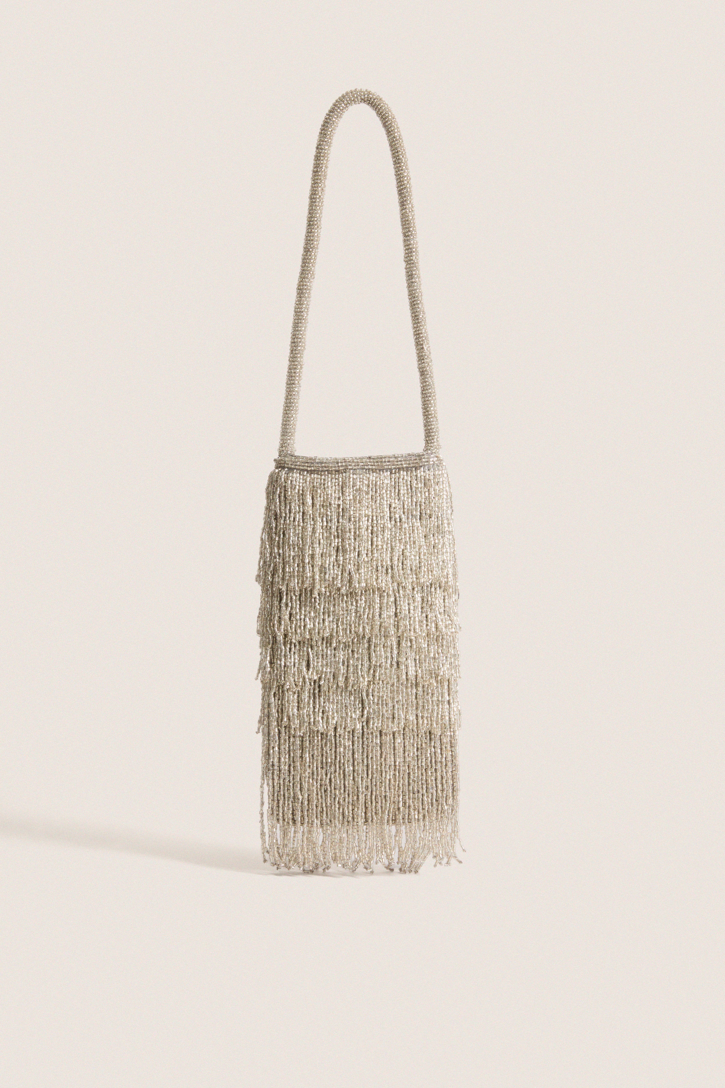 Silver Beaded Josephine Mini Bag | Tuckernuck Accessories