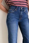 Moonwave Lexi Mid Rise Bowed Straight
