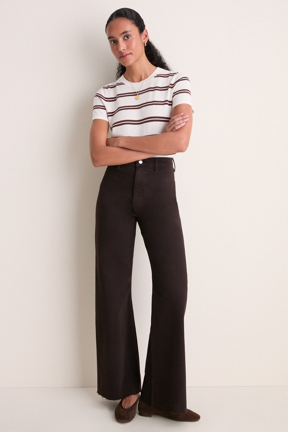 Mocha Penny High Rise Wide Leg