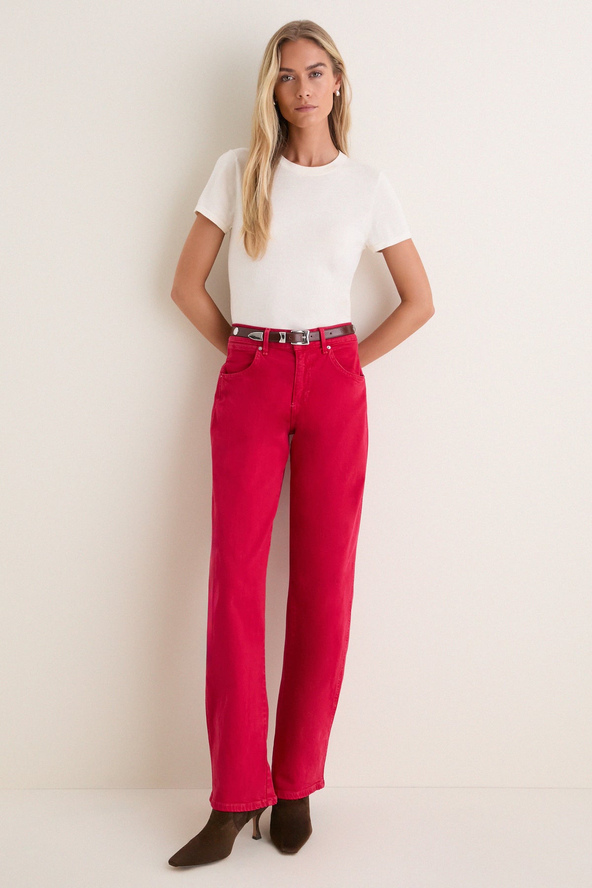 Red Cowboy Curve Jean