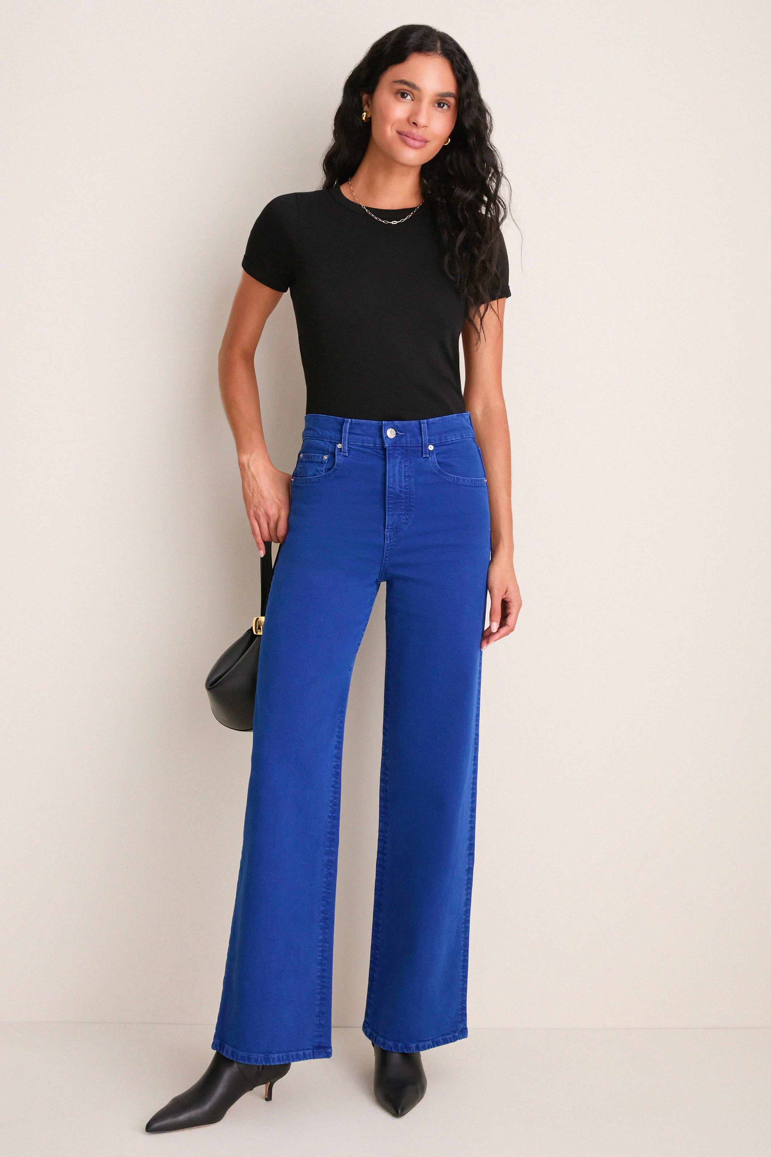 Cobalt High Rise Column Jean