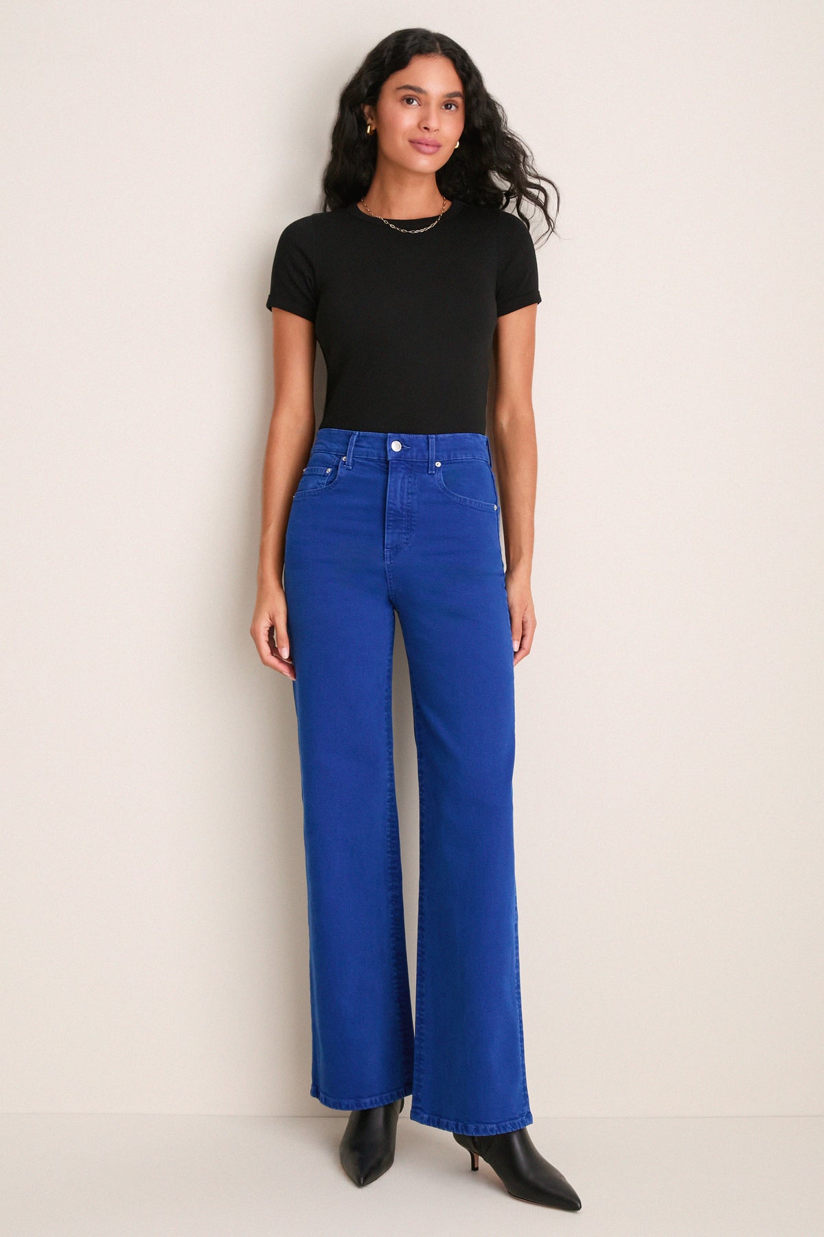 Cobalt High Rise Column Jean