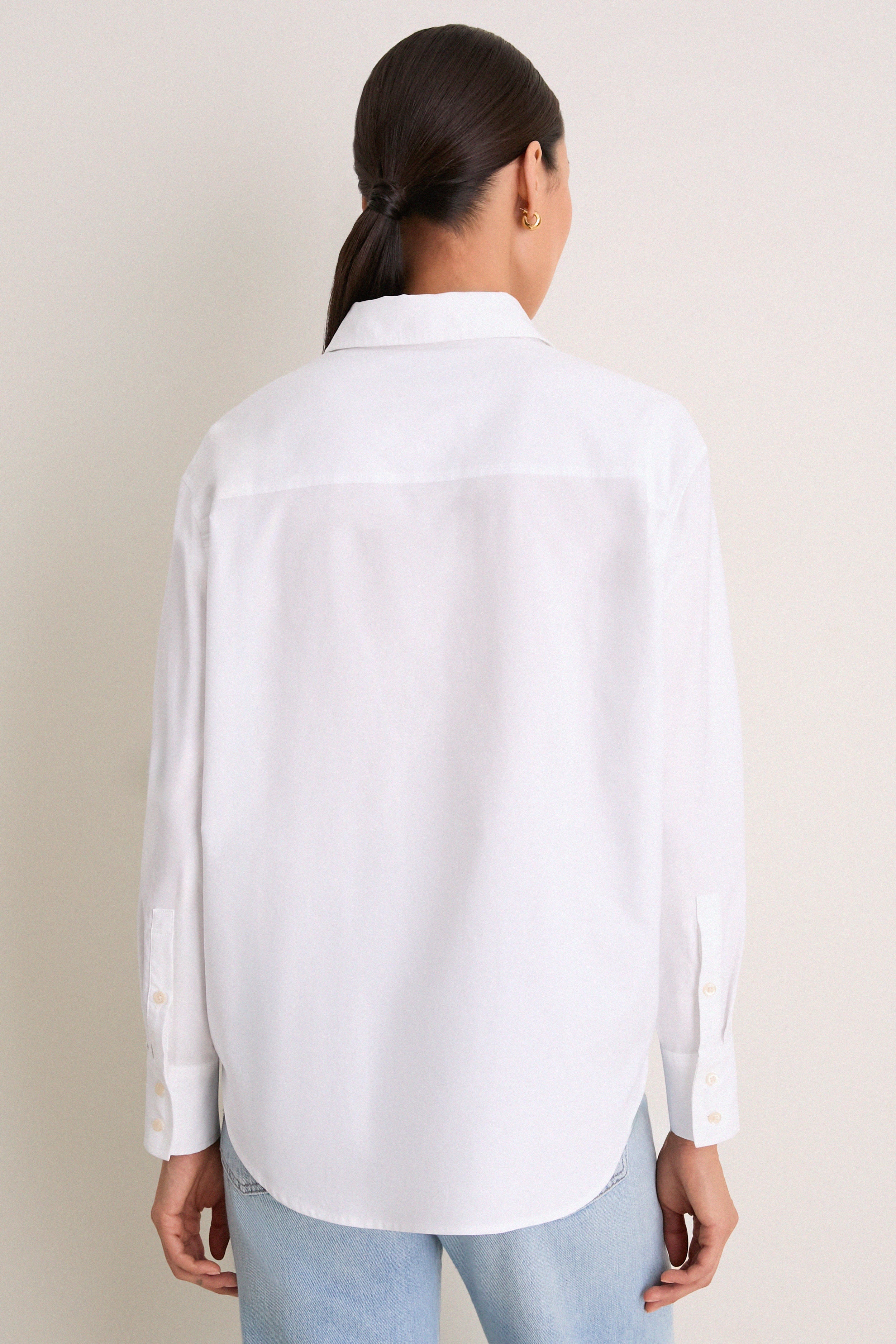 White Oxford Nadine Button Down