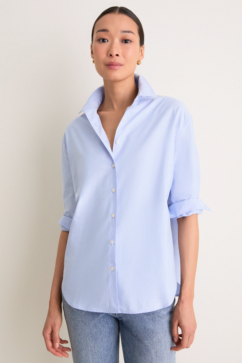 Blue Oxford Nadine Button Down
