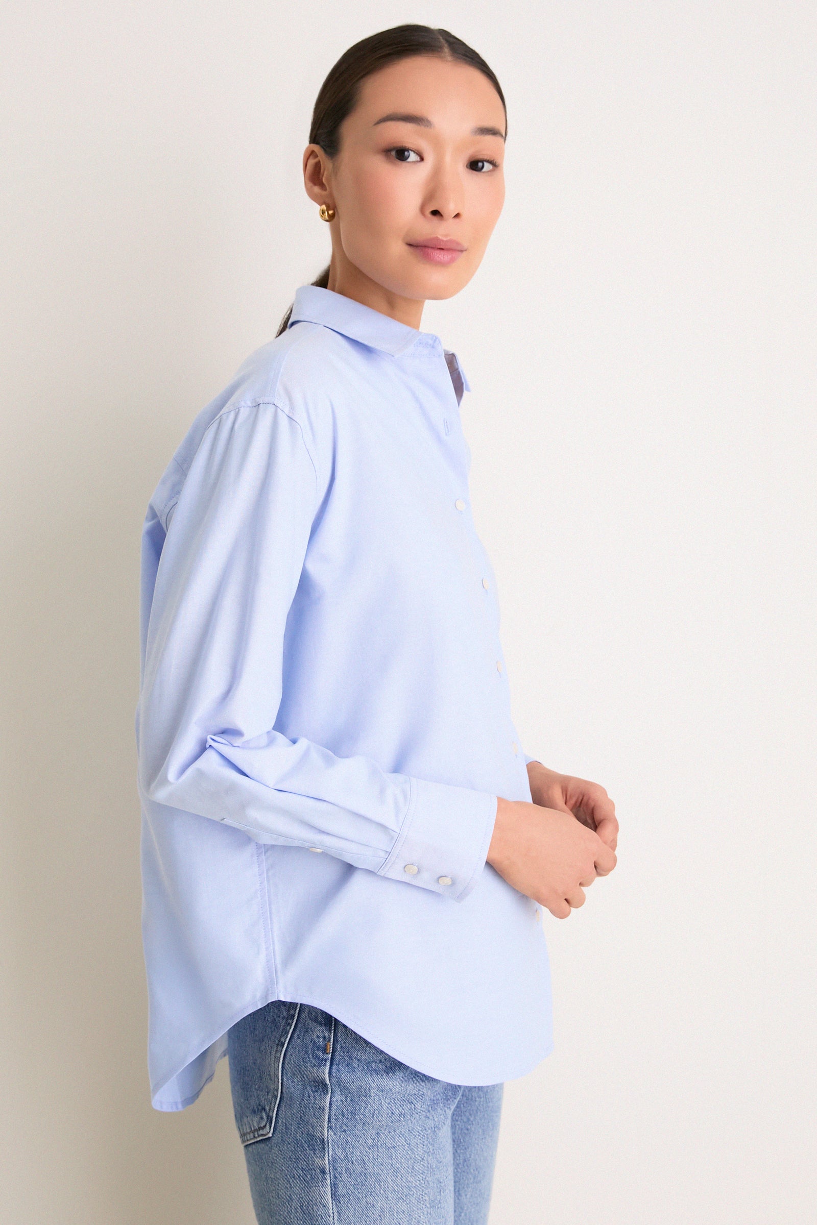Blue Oxford Nadine Button Down