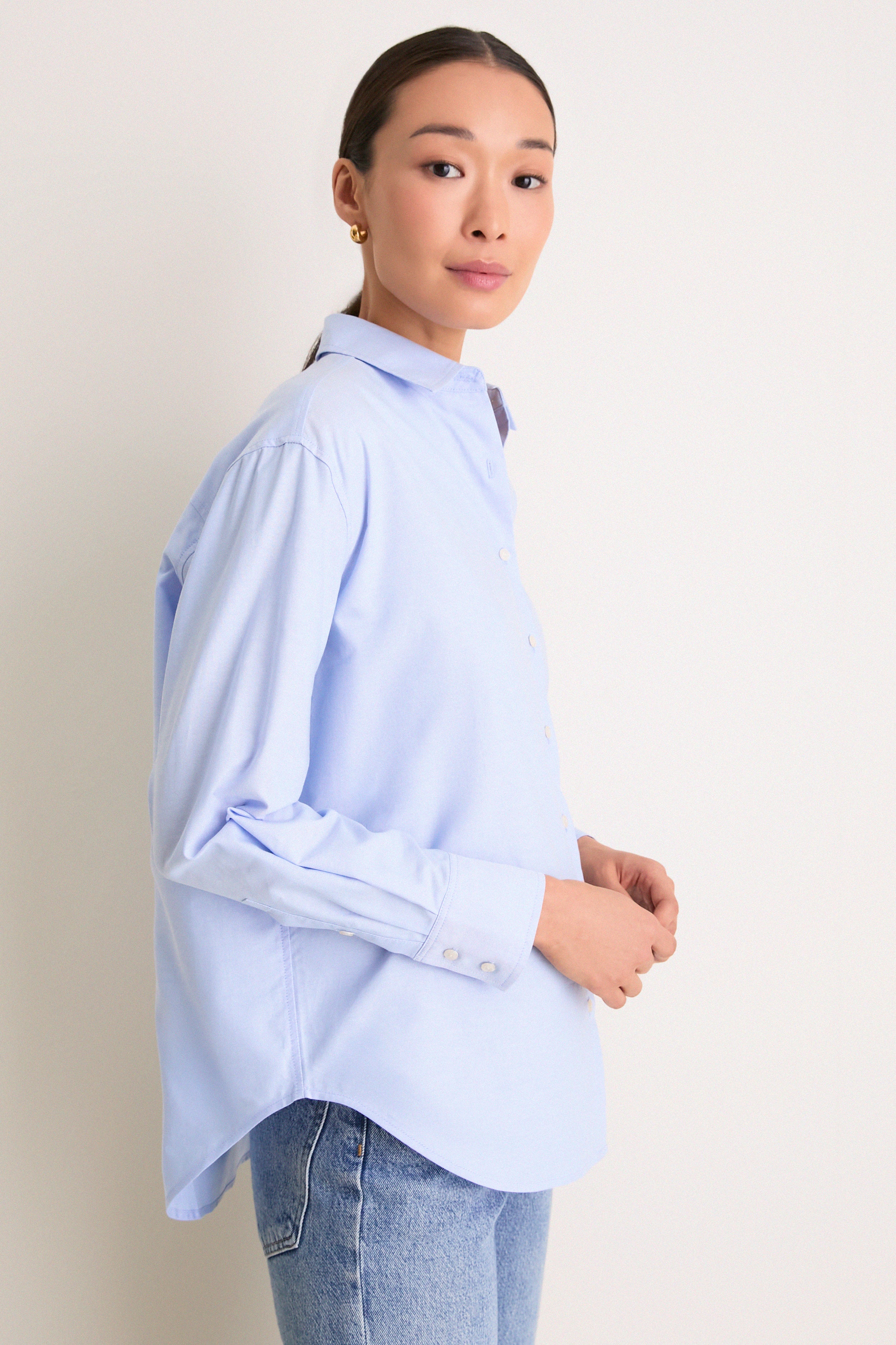 Blue Oxford Nadine Button Down