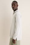 Gale Gray Lyons Stripe Performance Long Sleeve Polo
