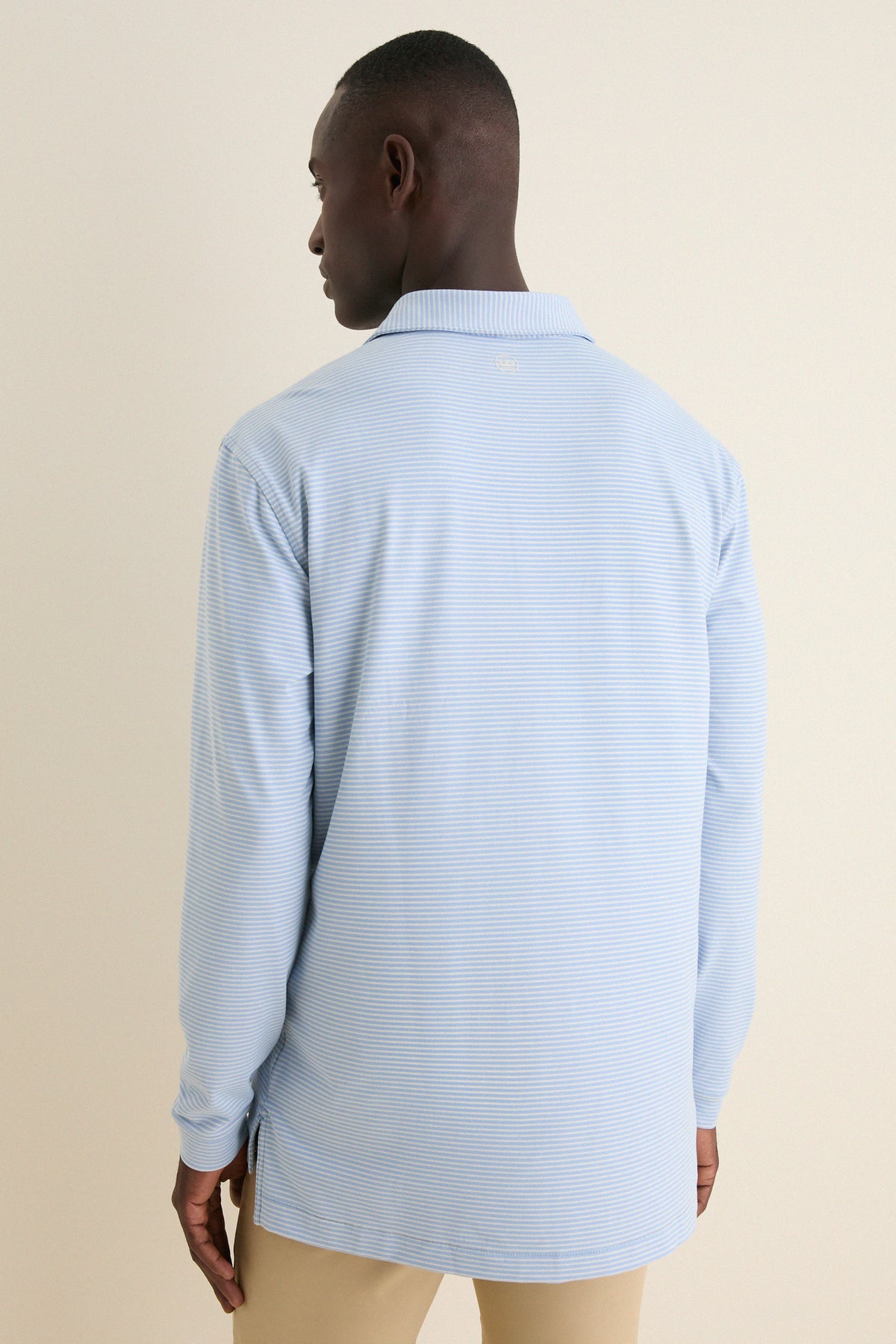 Lakeside Lyons Stripe Performance Long Sleeve Polo