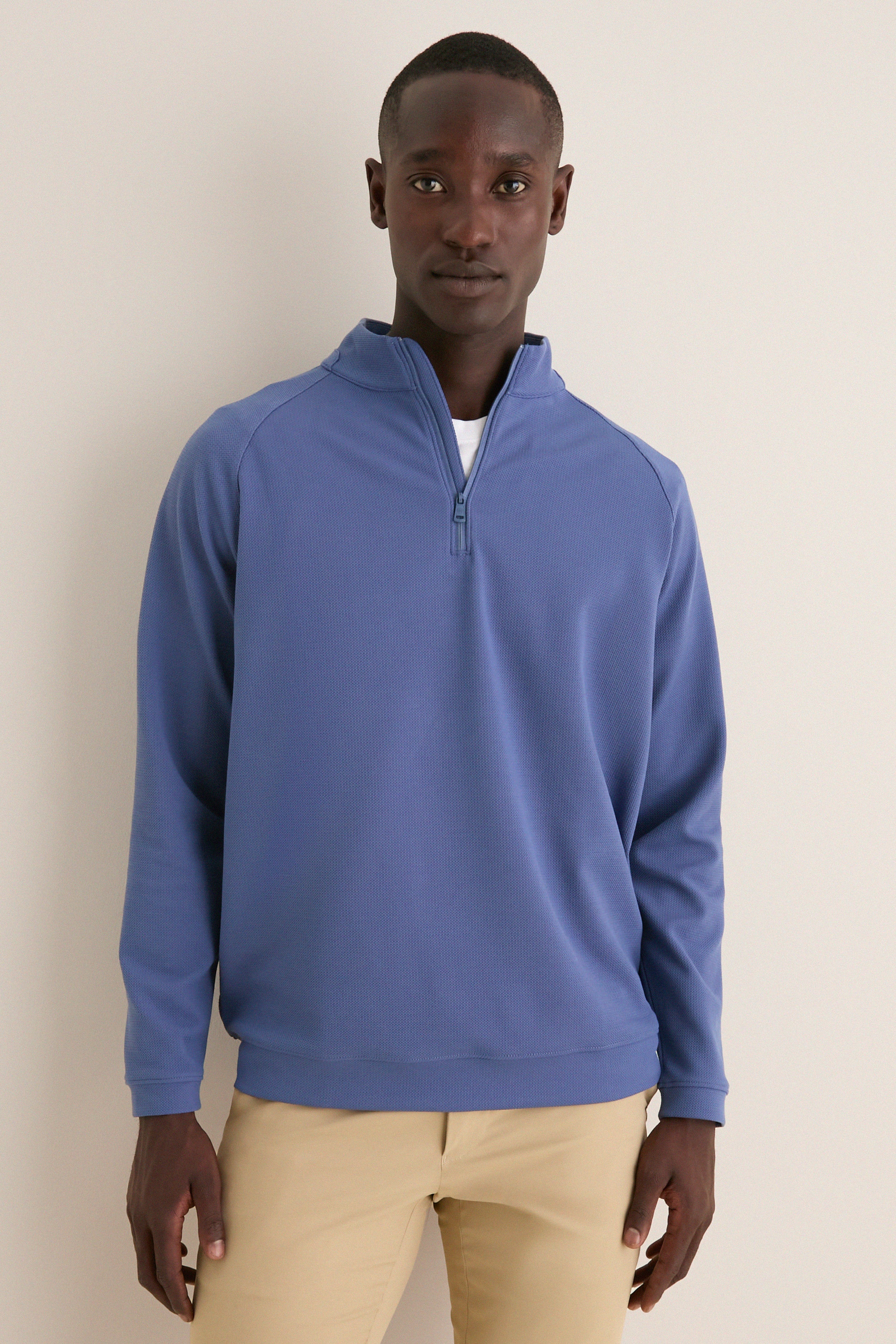Bali Blue Cradle Pique Performance Pullover | Peter Millar