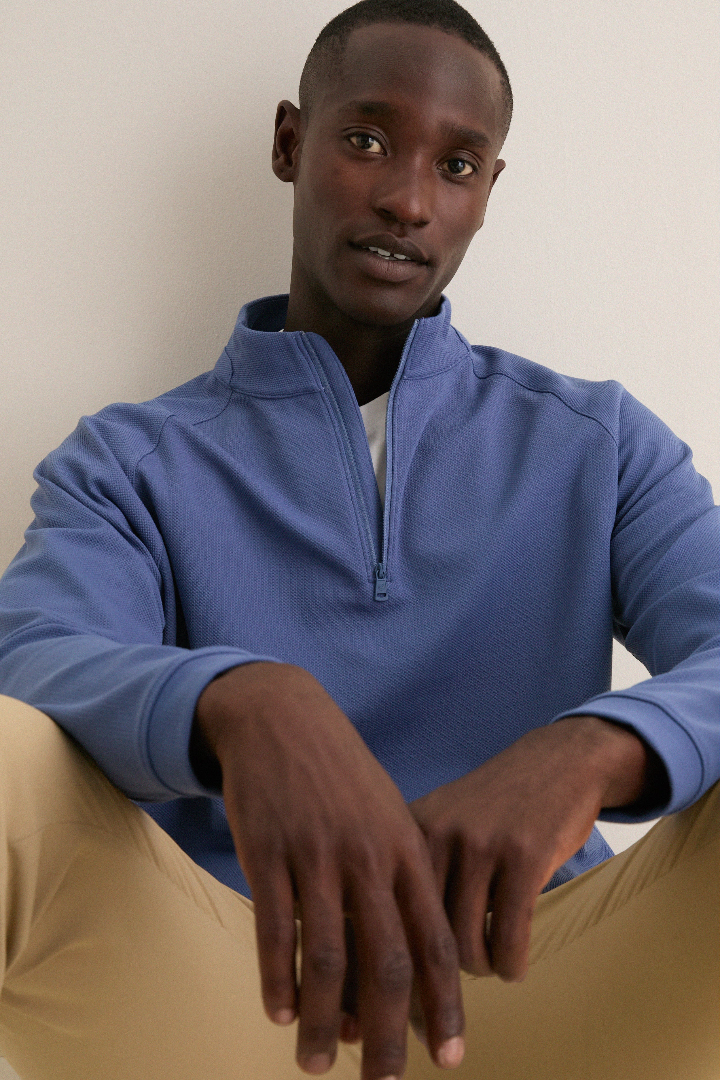 Bali Blue Cradle Pique Performance Pullover | Peter Millar