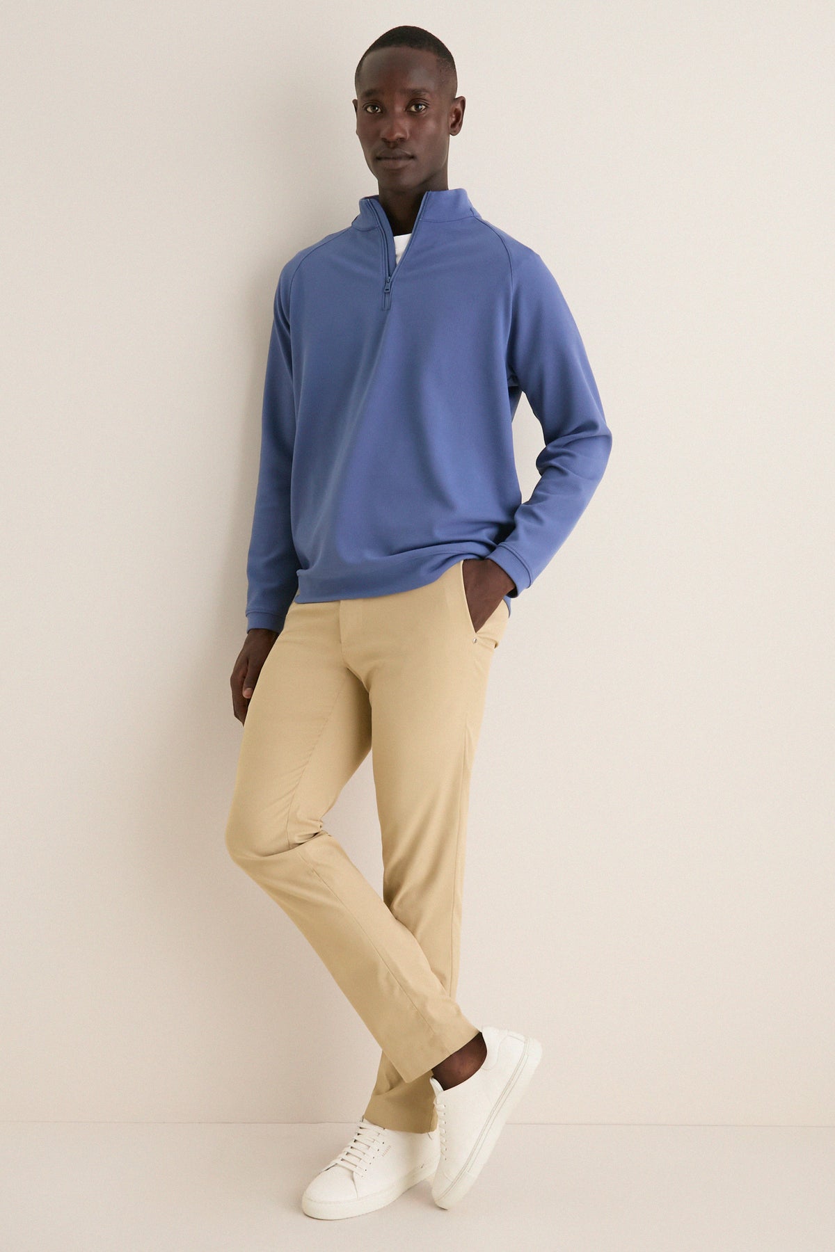 Bali Blue Cradle Pique Performance Pullover