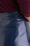 Exclusive Midnight Blue Meeghan Mini Skirt