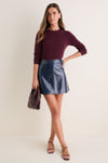Exclusive Midnight Blue Meeghan Mini Skirt