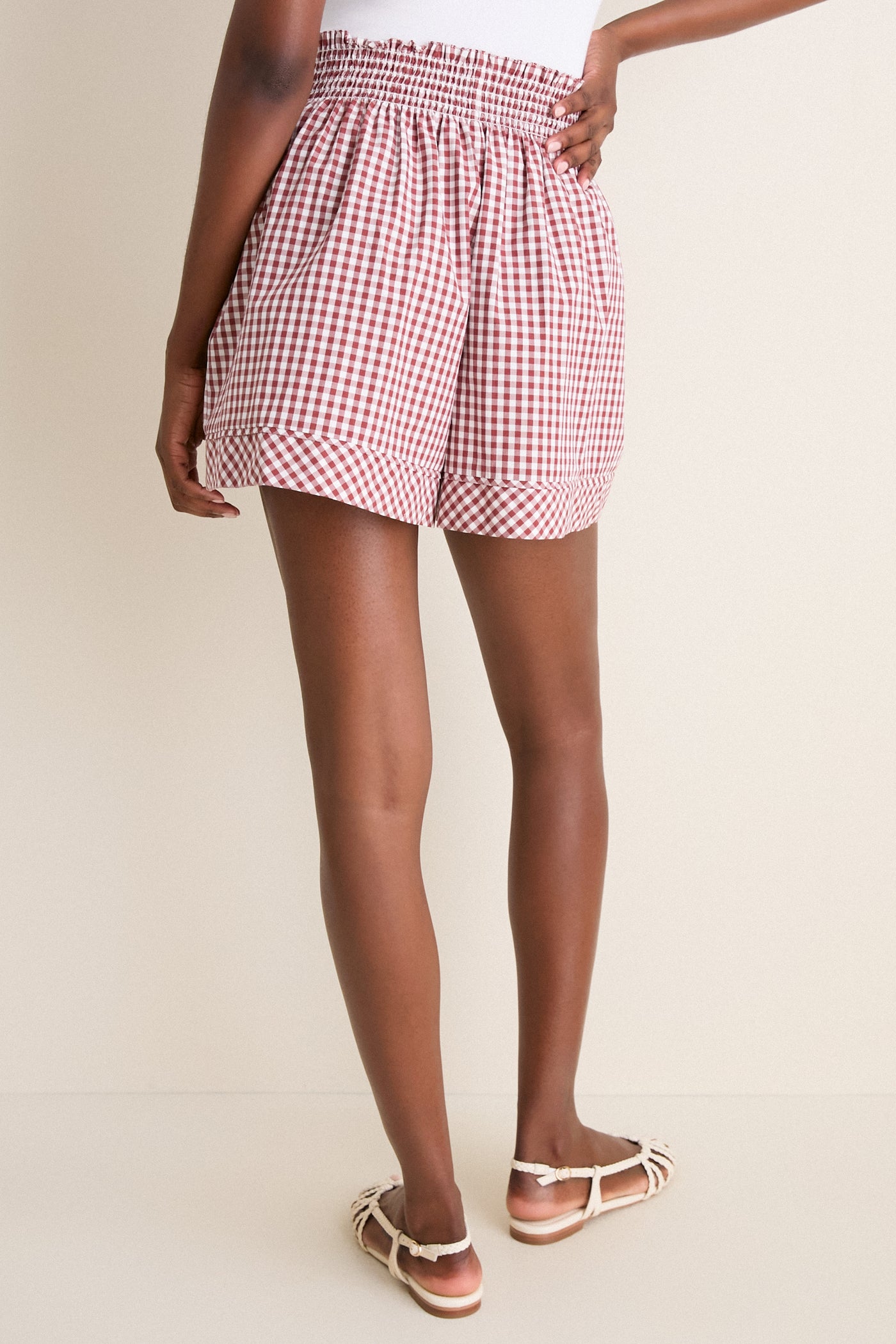 Cotswold Check Rust Jemma Short