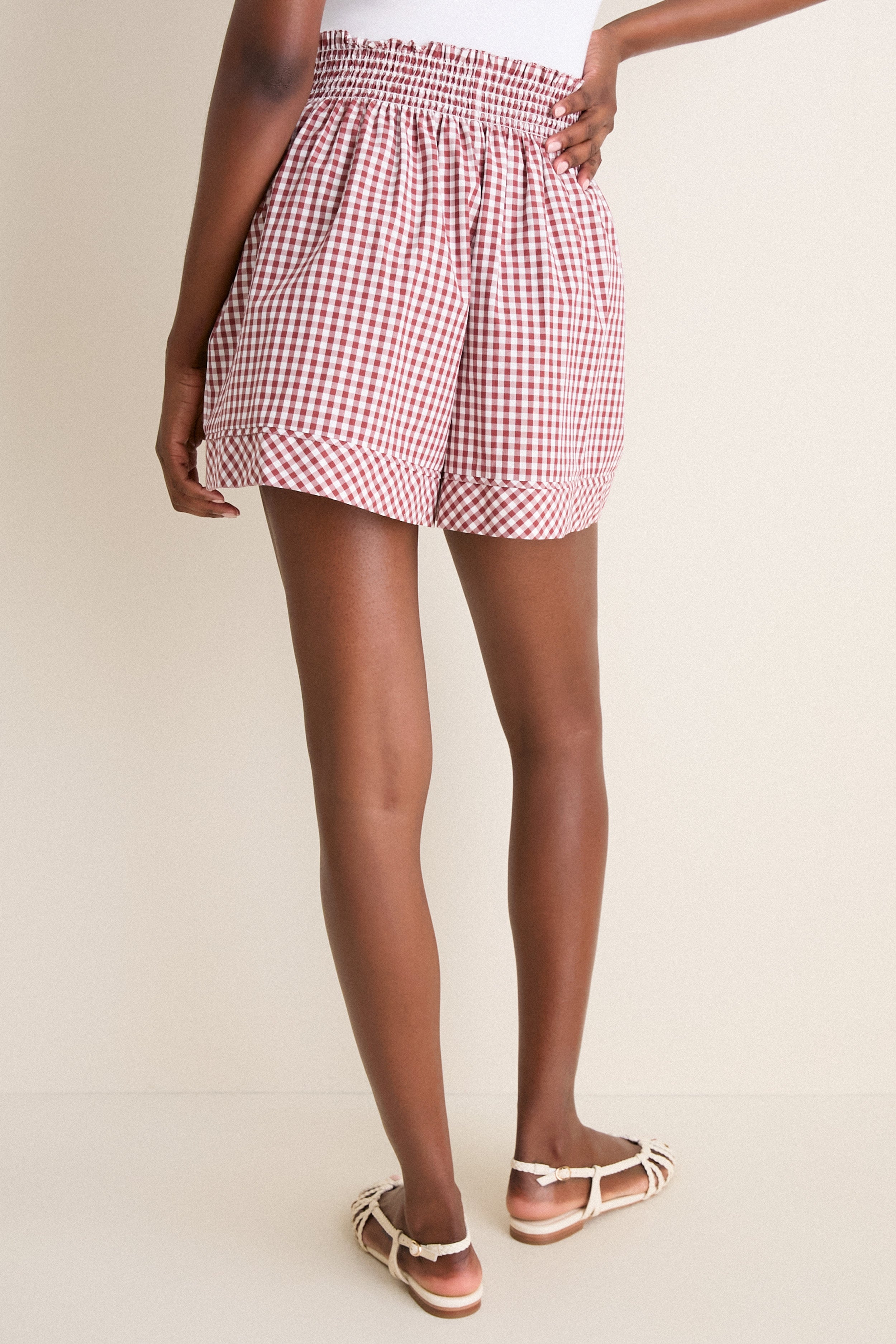 Cotswold Check Rust Jemma Short