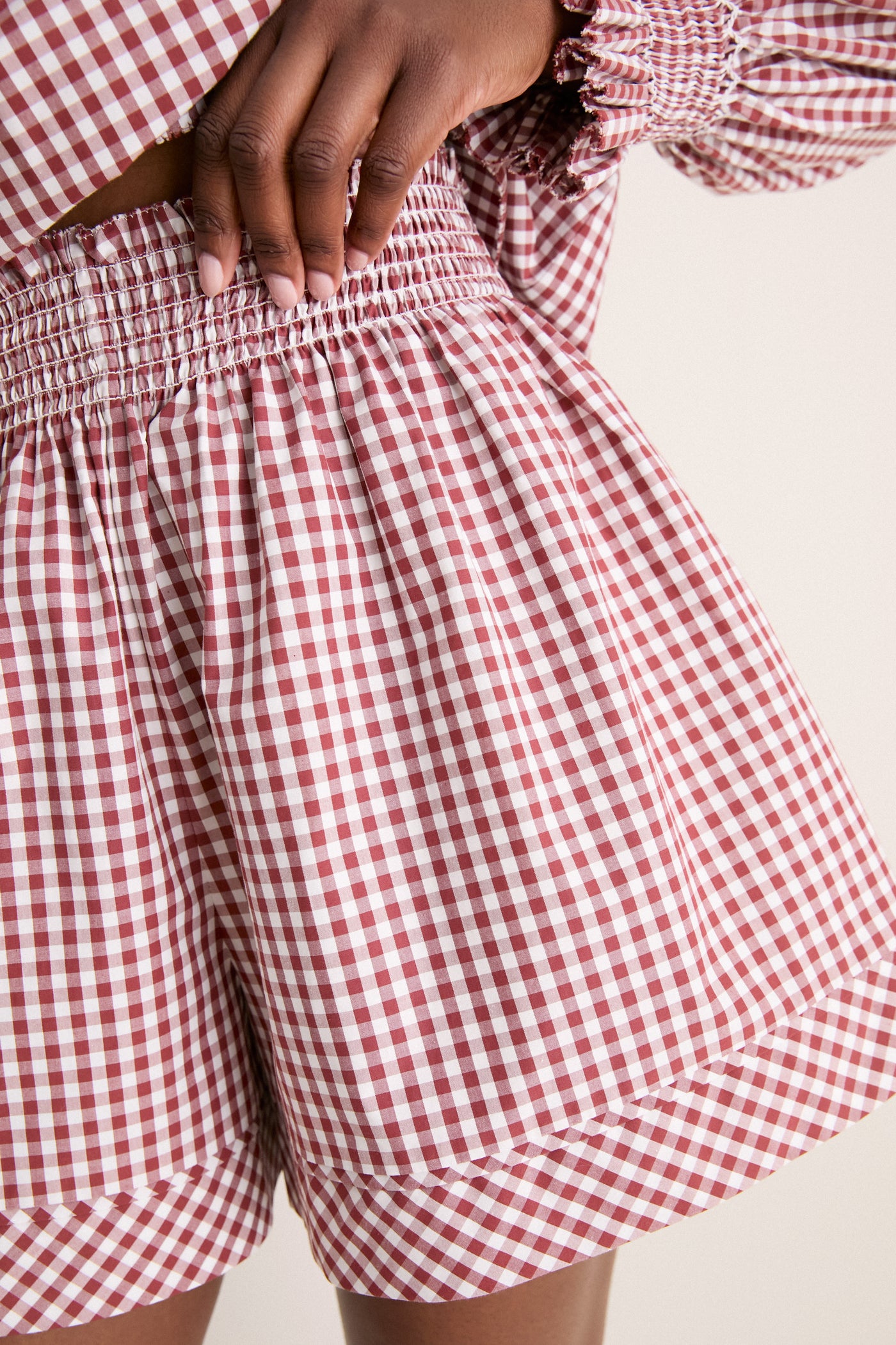 Cotswold Check Rust Jemma Short