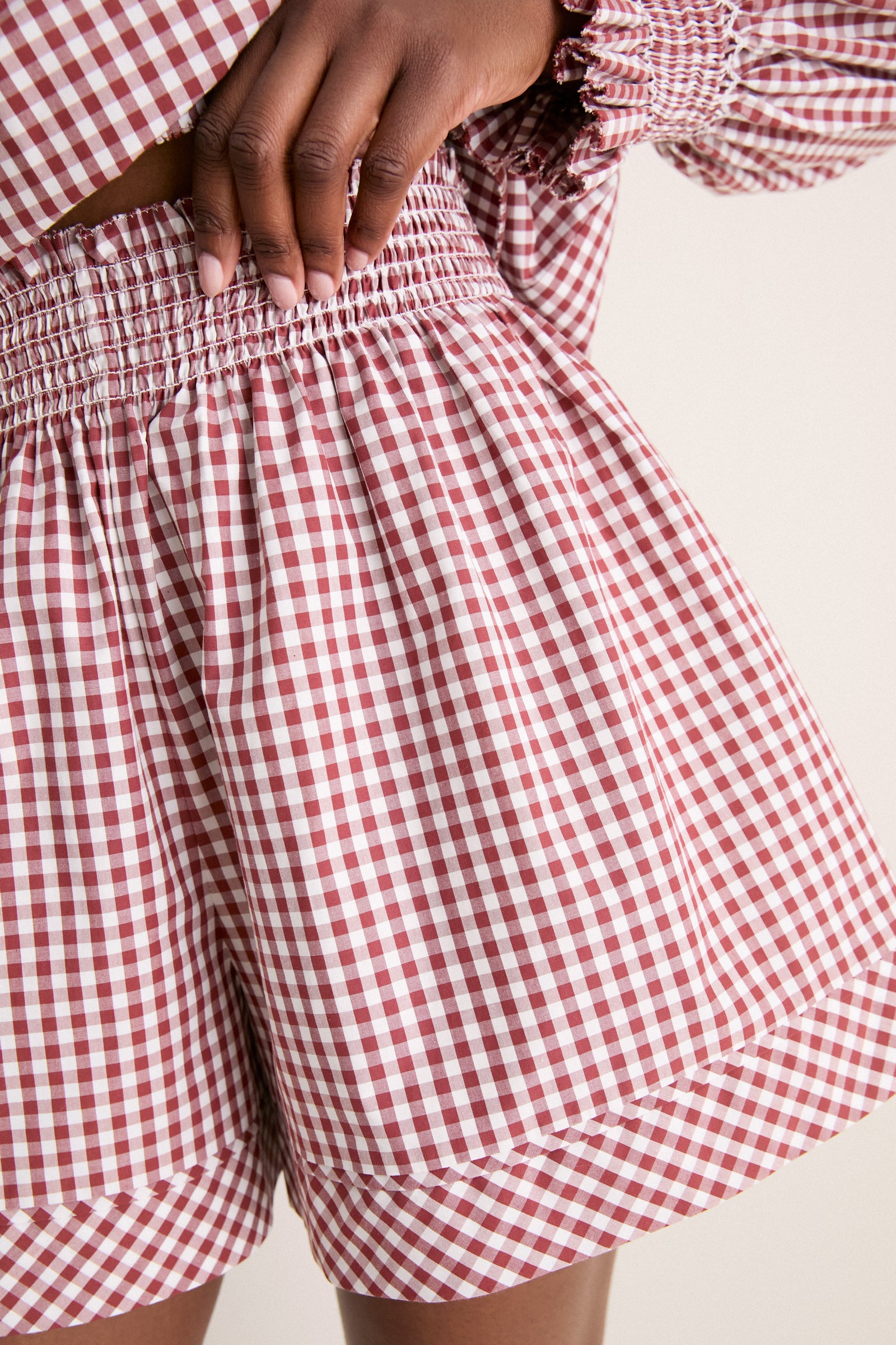 Cotswold Check Rust Jemma Short